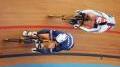 France's Pervis and GBR's Kenny fight it to the line at the 2015 Track Cycling Worlds